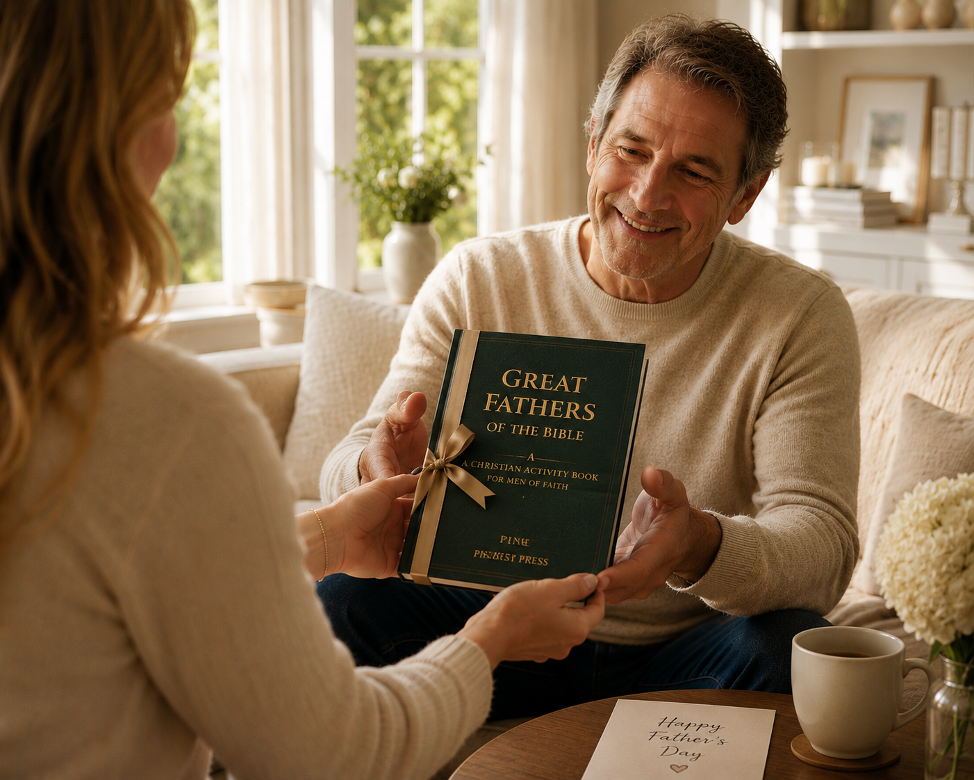Thoughtful moments together with the book