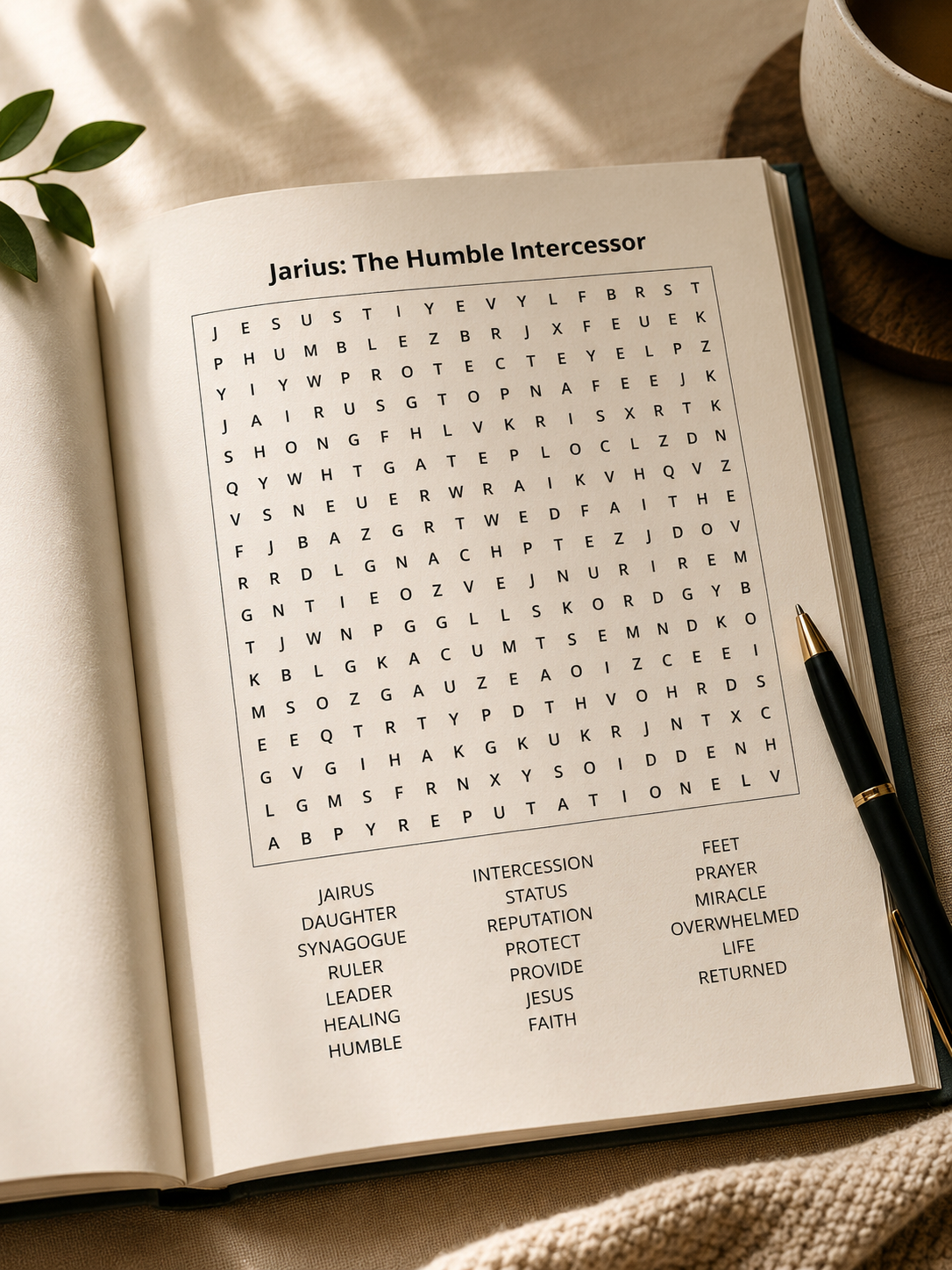 Scripture puzzle: Jairus The Humble Intercessor